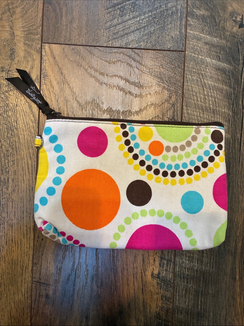 Thirty-one Canvas Dot Print Zip Pouch - Multicolor